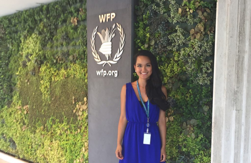 Pat Austria spends the summer at the UN World Food Programme in Rome