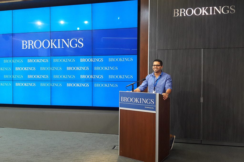 Agni Mishra spent the summer at the Brookings Institute