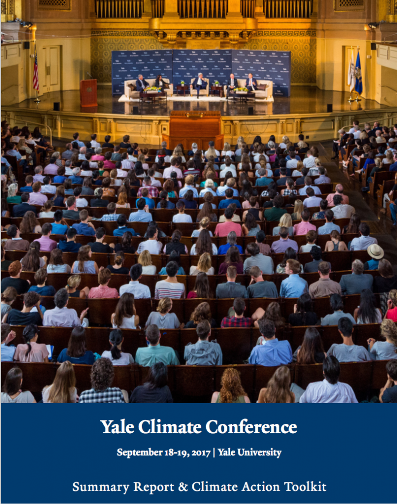 Yale Climate Conference summary report graphic cropped
