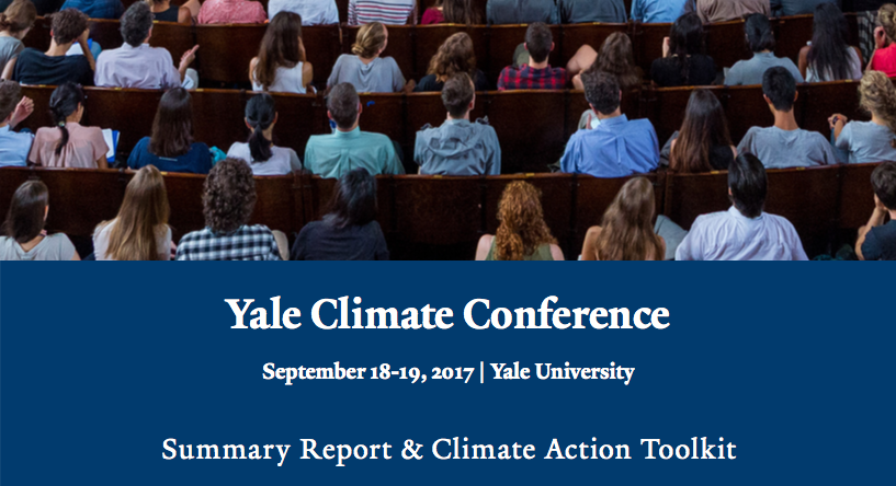 Yale Climate Conference summary report graphic closeup